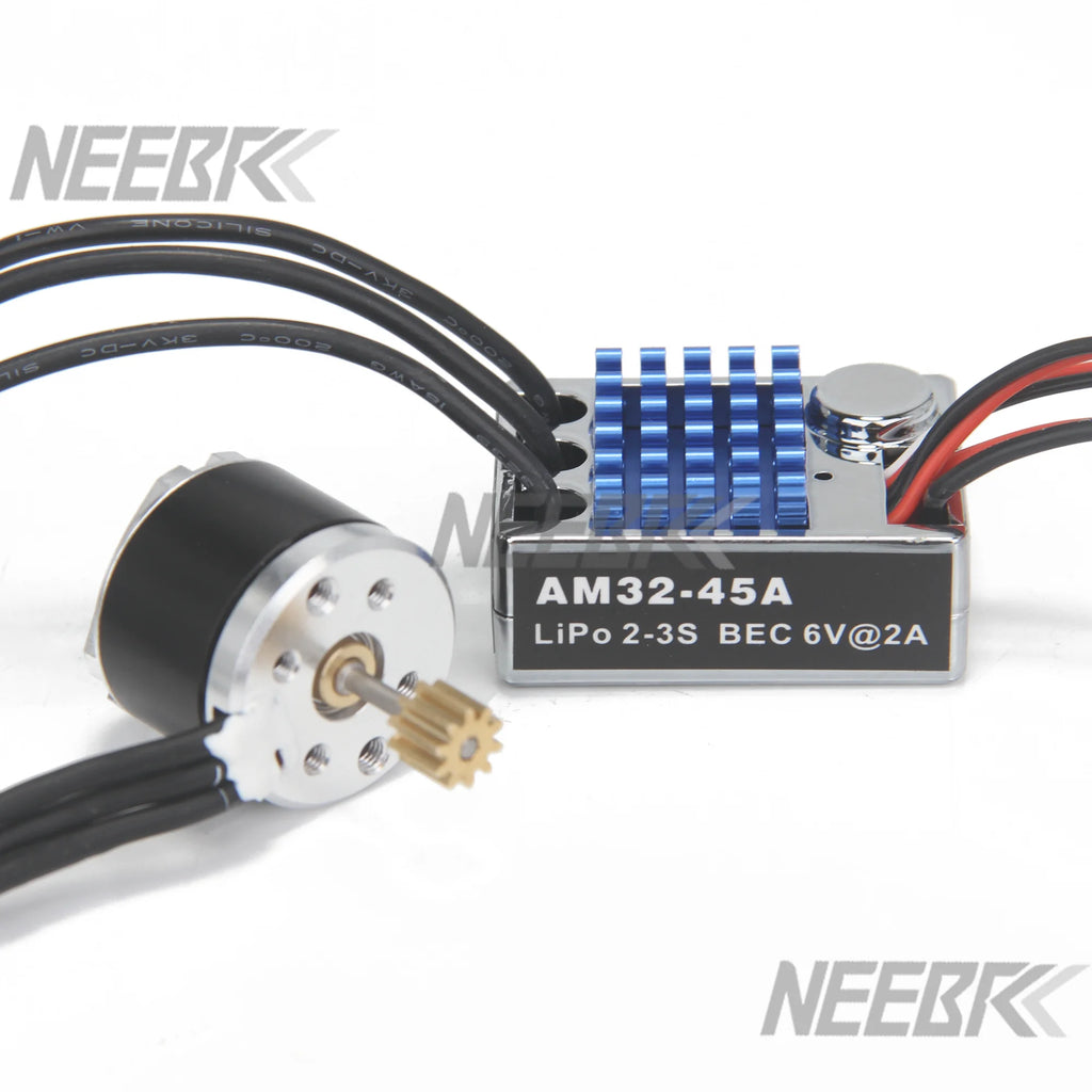 1/12 RC MN Car MN82 MN99 MN168 MN78 Upgrade Kit 2322 2600KV 3500KV Brushless Motor AM32 45A ESC SM3.0/T Plug Model DIY Parts