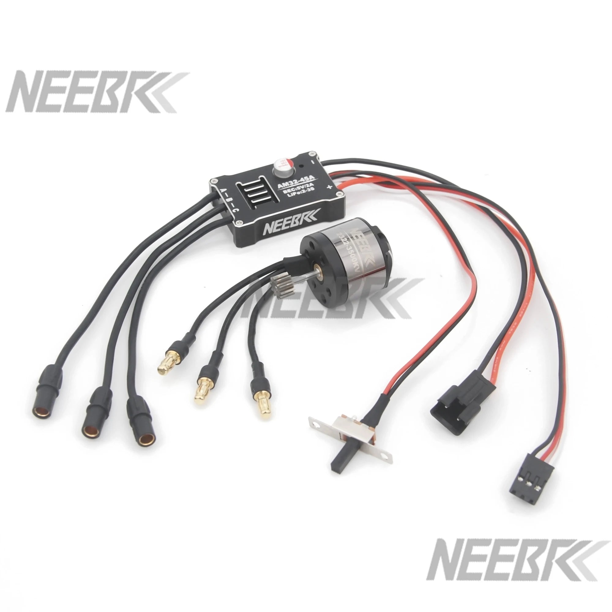 1/12 RC MN Car MN82 MN99 MN168 MN78 Upgrade Kit 2322 2600KV 3500KV Brushless Motor AM32 45A ESC SM3.0/T Plug Model DIY Parts
