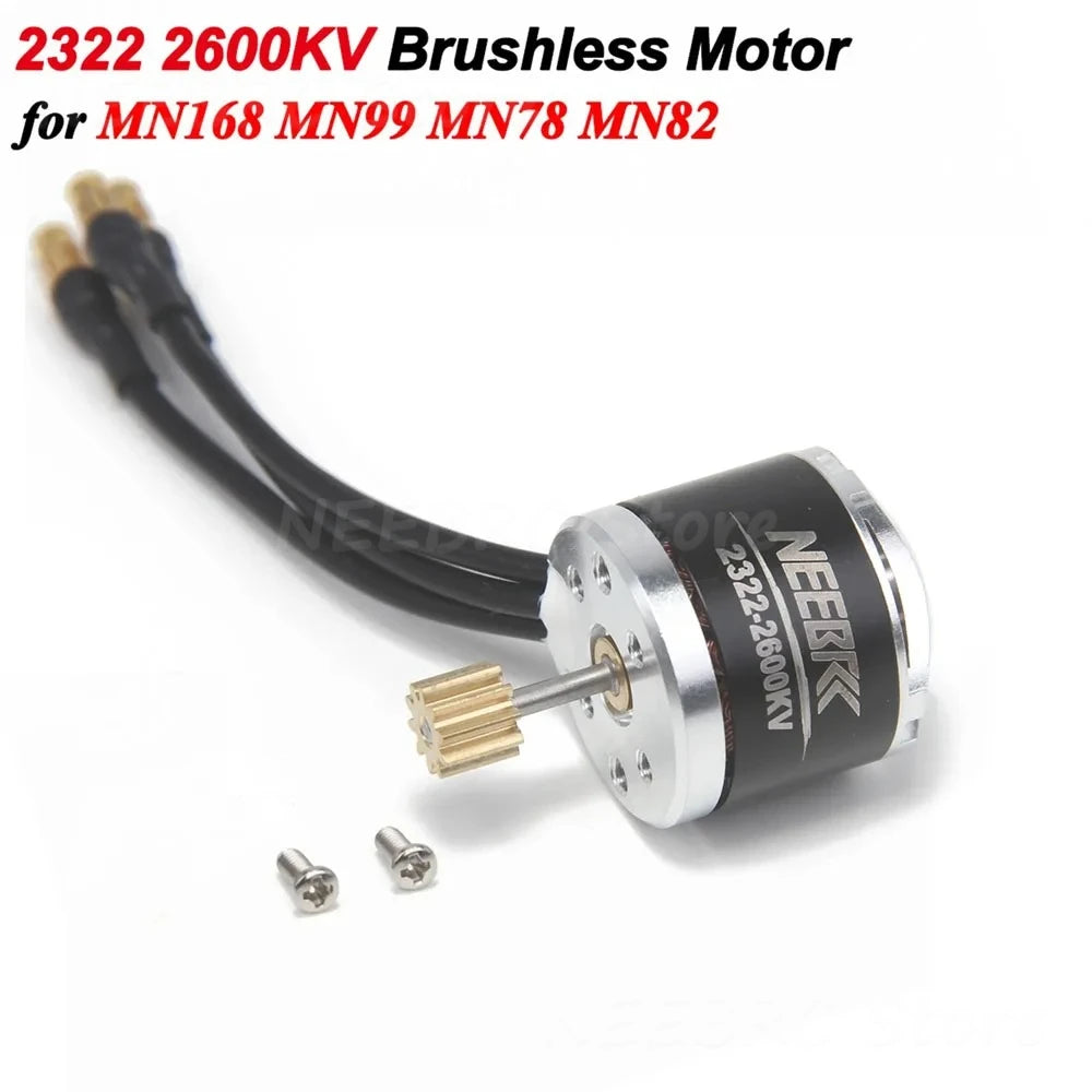 1/12 RC MN Car MN82 MN99 MN168 MN78 Upgrade Kit 2322 2600KV 3500KV Brushless Motor AM32 45A ESC SM3.0/T Plug Model DIY Parts