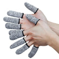 10Pcs Anti-Cut Finger Cover Finger Protector Sleeve Level 5 High-Strength Safety Flexible Anti Cut Fingertip Gloves Kitchen Tool