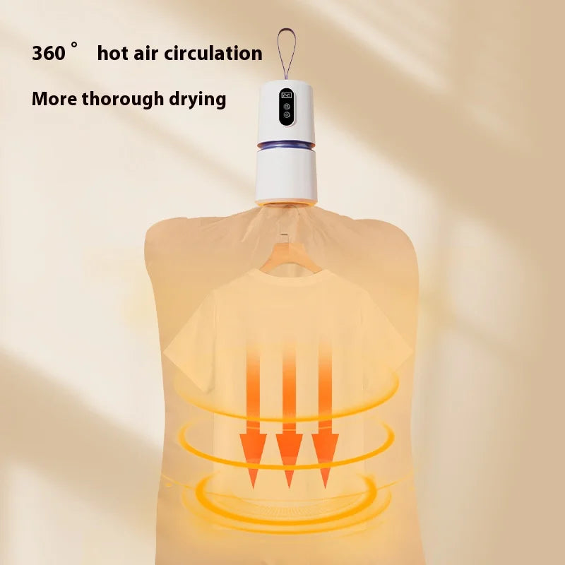 Multifunctional Clothes Dryer Portable Folding Clothing Dryer Hot Air Quick Dryershoe  Machine Mini Compact  In Hotel Home